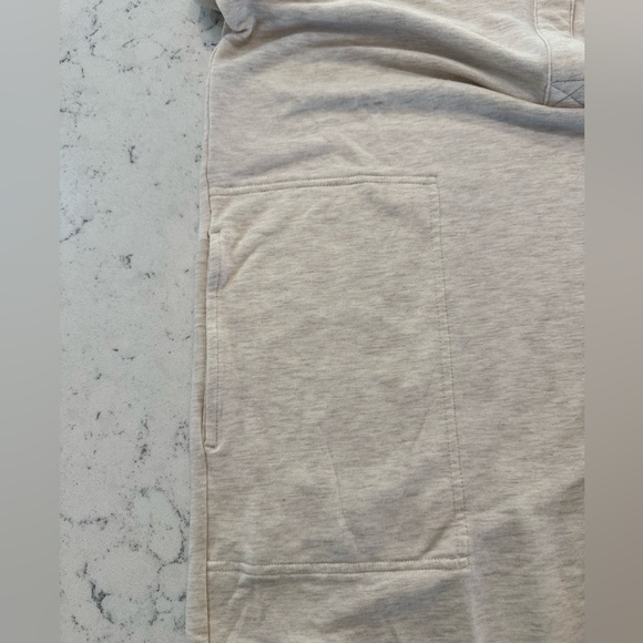 Lou & Grey Signaturesoft Split Neck Pocket Dress Women’s Sz M in Lt Oak Heather - Picture 8 of 12